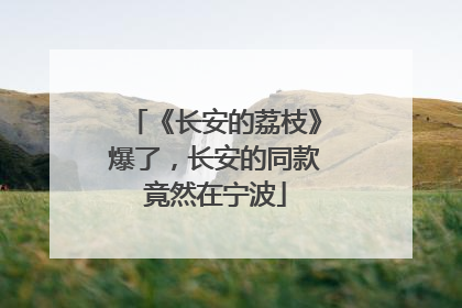 《长安的荔枝》爆了，长安的同款竟然在宁波