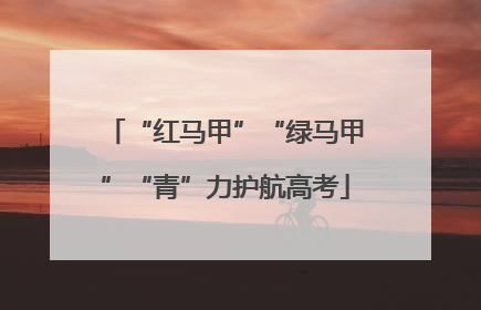“红马甲”“绿马甲”“青”力护航高考
