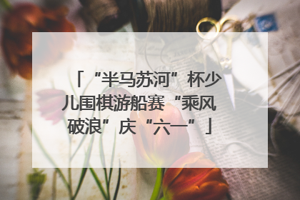 “半马苏河”杯少儿围棋游船赛“乘风破浪”庆“六一”