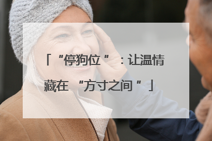 “停狗位 ”：让温情藏在 “方寸之间 ”