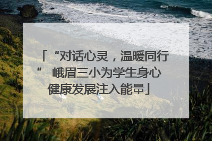 “对话心灵，温暖同行” 峨眉三小为学生身心健康发展注入能量