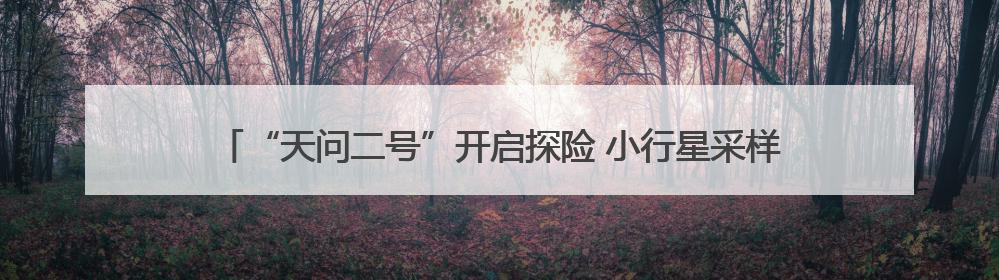 “天问二号”开启探险 小行星采样和火星采样有什么不同？｜科技观察