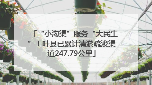 “小沟渠”服务“大民生”！叶县已累计清淤疏浚渠道247.79公里