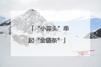 “小蒜头”串起“金链条”