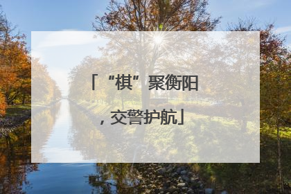 “棋”聚衡阳，交警护航