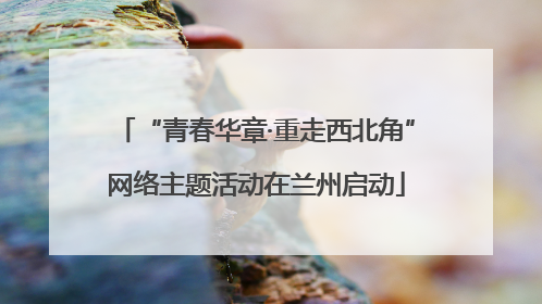 “青春华章·重走西北角”网络主题活动在兰州启动