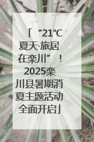 “21℃夏天·旅居在栾川”！2025栾川县暑期消夏主题活动全面开启