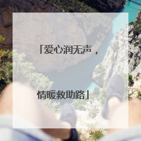 爱心润无声，情暖救助路