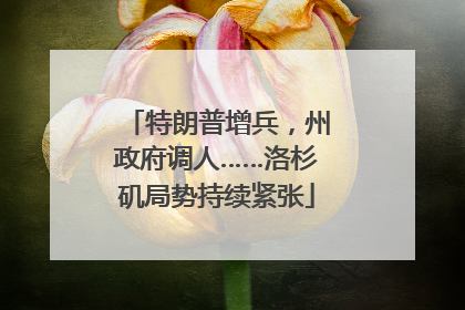特朗普增兵，州政府调人……洛杉矶局势持续紧张
