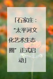 石家庄：“太平河文化艺术生态圈”正式启动