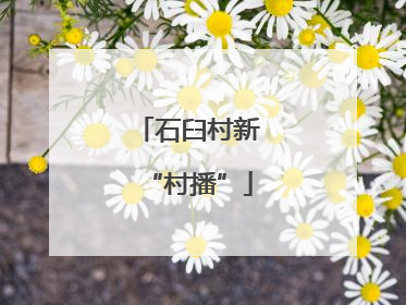 石臼村新“村播”