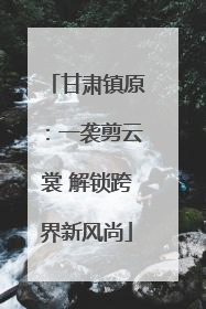 甘肃镇原：一袭剪云裳 解锁跨界新风尚