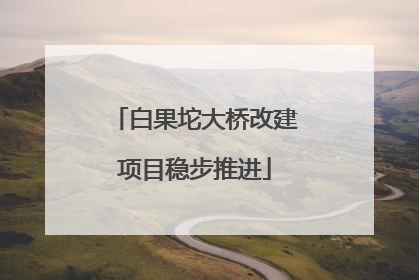 白果坨大桥改建项目稳步推进