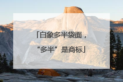 白象多半袋面，“多半”是商标