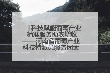 科技赋能葡萄产业 精准服务助农增收——河南省葡萄产业科技特派员服务团太康县科技服务纪实