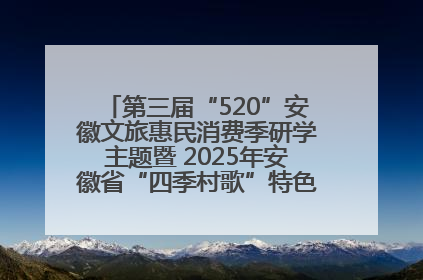 第三届“520”安徽文旅惠民消费季研学主题暨 2025年安徽省“四季村歌”特色展演燃动池州
