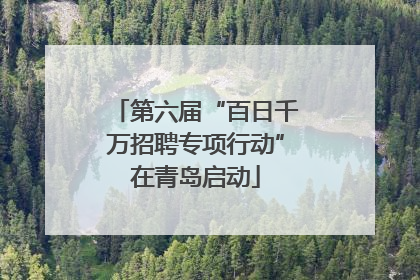 第六届“百日千万招聘专项行动”在青岛启动