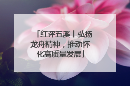 红评五溪丨弘扬龙舟精神，推动怀化高质量发展