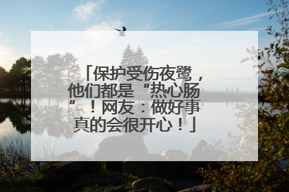 保护受伤夜鹭，他们都是“热心肠”！网友：做好事真的会很开心！