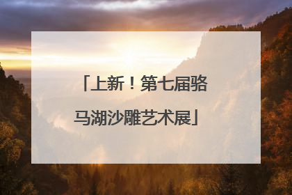 上新！第七届骆马湖沙雕艺术展
