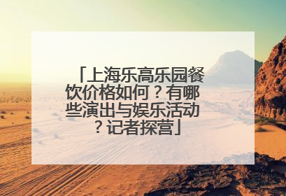 上海乐高乐园餐饮价格如何？有哪些演出与娱乐活动？记者探营