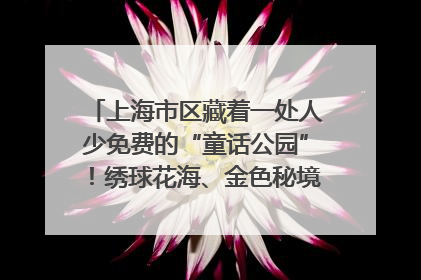 上海市区藏着一处人少免费的“童话公园”！绣球花海、金色秘境……地铁直达→