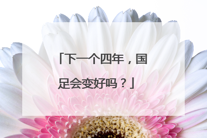 下一个四年，国足会变好吗？