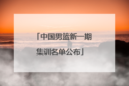 中国男篮新一期集训名单公布