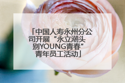 中国人寿永州分公司开展“永立潮头 别YOUNG青春”青年员工活动