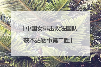 中国女排击败法国队 获本站赛事第二胜