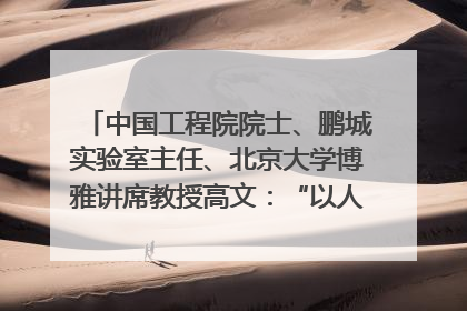 中国工程院院士、鹏城实验室主任、北京大学博雅讲席教授高文：“以人为本 智能向善” 推动文化与科技相生相促｜聚焦2025文化强国建设高峰论坛
