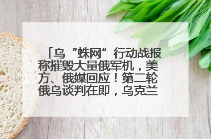 乌“蛛网”行动战报称摧毁大量俄军机，美方、俄媒回应！第二轮俄乌谈判在即，乌克兰提出三大诉求