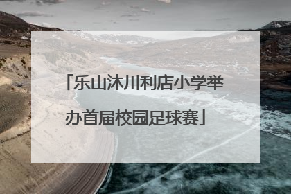 乐山沐川利店小学举办首届校园足球赛