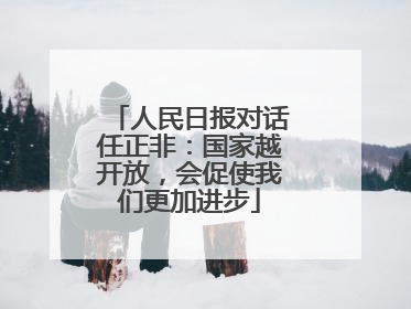 人民日报对话任正非：国家越开放，会促使我们更加进步