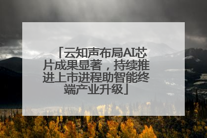 云知声布局AI芯片成果显著，持续推进上市进程助智能终端产业升级