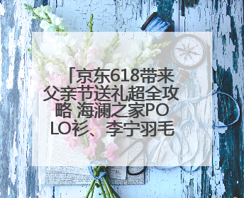 京东618带来父亲节送礼超全攻略 海澜之家POLO衫、李宁羽毛球拍等送到爸爸心坎上