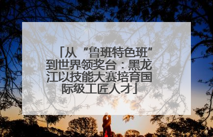 从“鲁班特色班”到世界领奖台：黑龙江以技能大赛培育国际级工匠人才