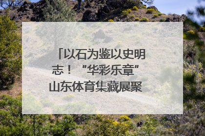 以石为鉴以史明志！“华彩乐章”山东体育集藏展聚焦“岱石丹心”