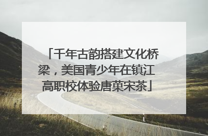 千年古韵搭建文化桥梁，美国青少年在镇江高职校体验唐菓宋茶