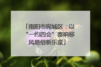 南阳市宛城区：以“一约四会”奏响移风易俗新乐章