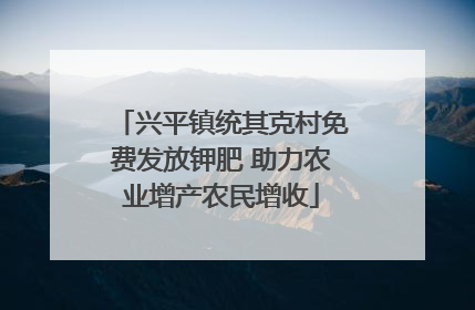 兴平镇统其克村免费发放钾肥 助力农业增产农民增收