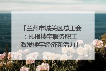 兰州市城关区总工会：扎根楼宇服务职工 激发楼宇经济新活力
