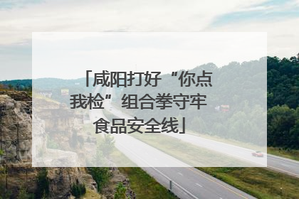 咸阳打好“你点我检”组合拳守牢食品安全线