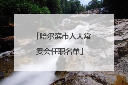 哈尔滨市人大常委会任职名单