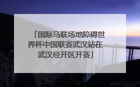 国际马联场地障碍世界杯中国联赛武汉站在武汉经开区开赛