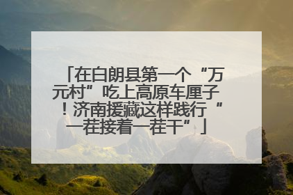 在白朗县第一个“万元村”吃上高原车厘子！济南援藏这样践行“一茬接着一茬干”