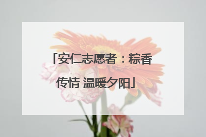 安仁志愿者：粽香传情 温暖夕阳
