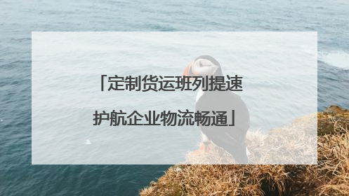 定制货运班列提速 护航企业物流畅通