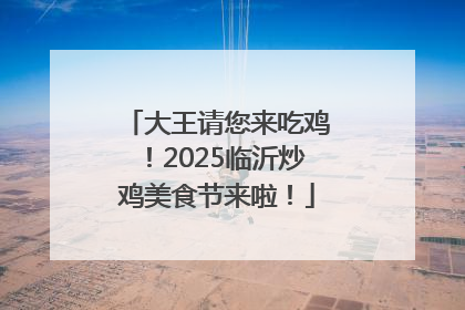 大王请您来吃鸡！2025临沂炒鸡美食节来啦！