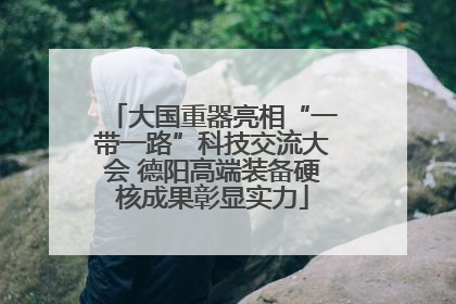 大国重器亮相“一带一路”科技交流大会 德阳高端装备硬核成果彰显实力